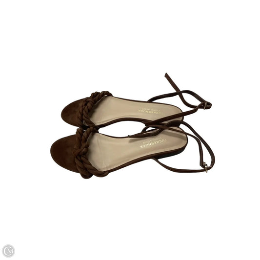 Sandals Flats By Tuckernuck In Brown, Size: 7.5
