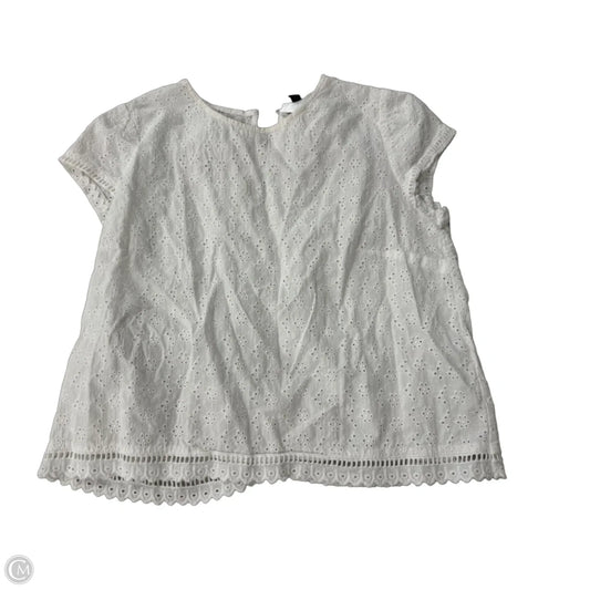 Top Short Sleeve By H&m In White, Size: 10