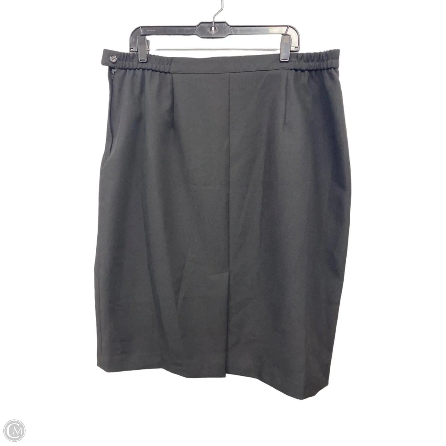 Skirt Midi By Leslie Fay In Black, Size: 20