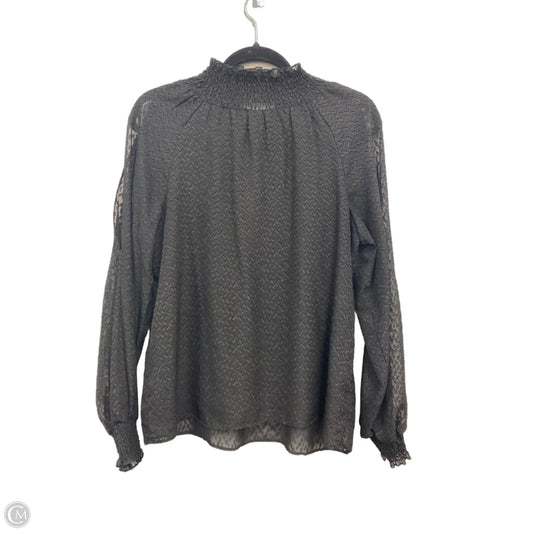 Top Long Sleeve By Rose And Olive In Black, Size: S