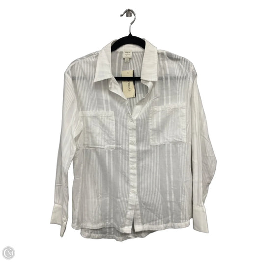 Top Long Sleeve By Clothes Mentor In White, Size: Xs