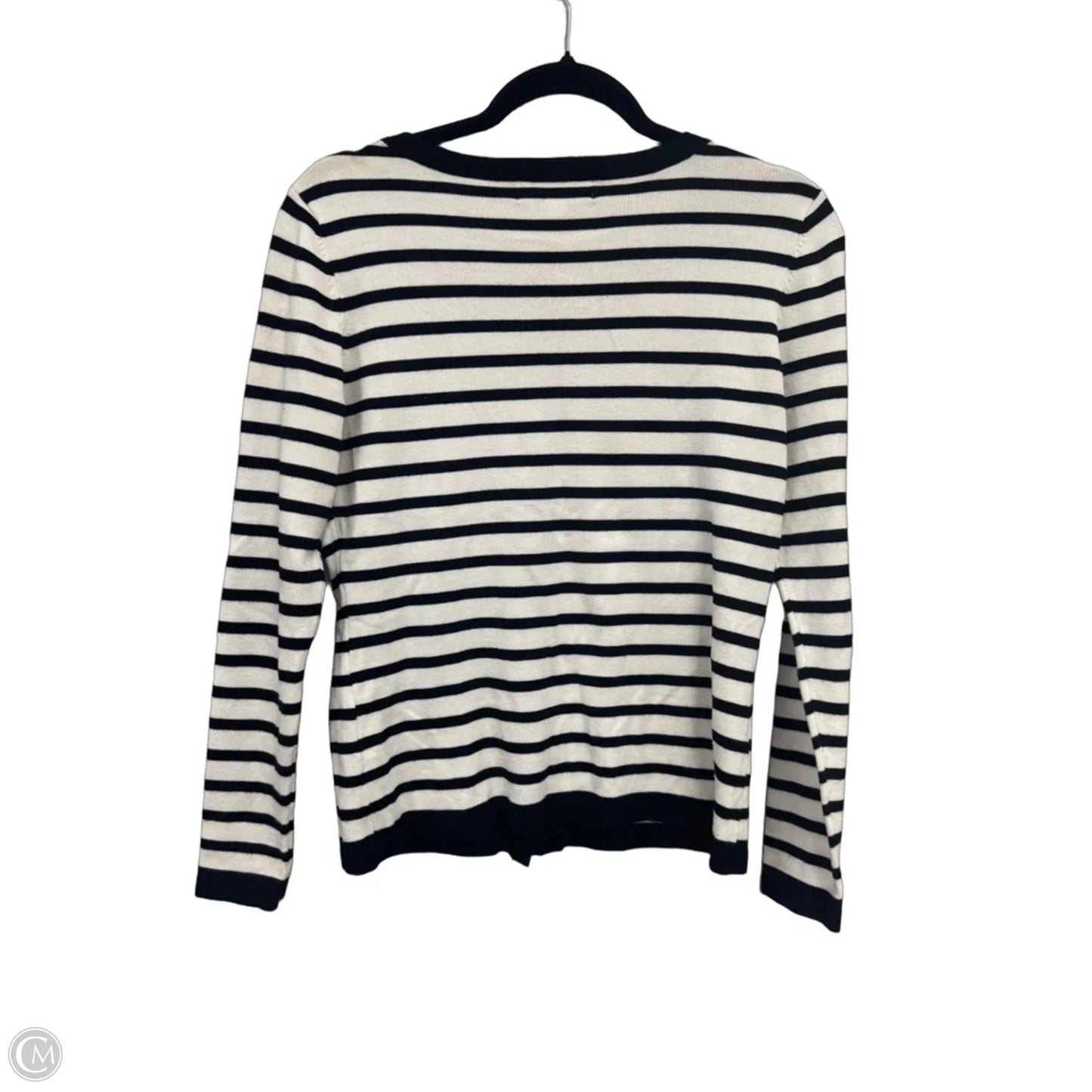 Sweater By Carolyn Taylor In Black & White, Size: S