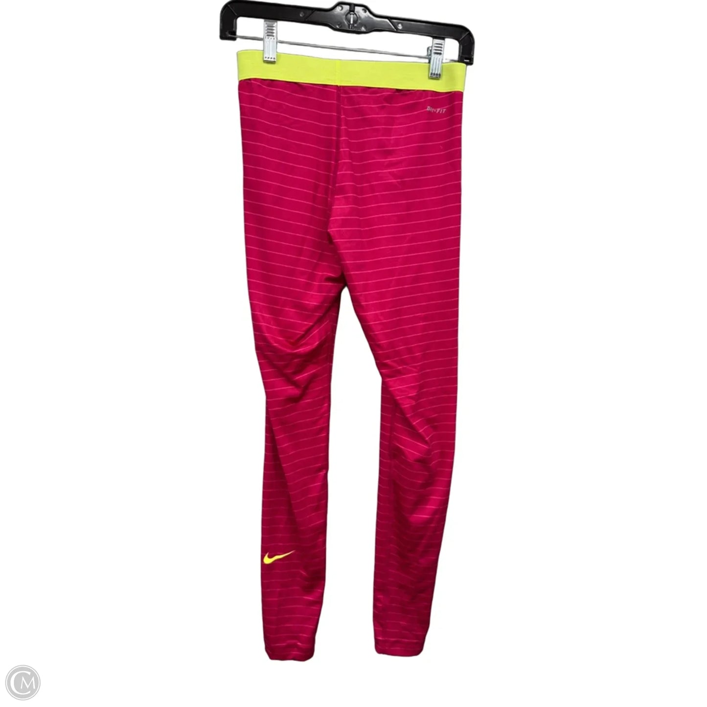 Athletic Leggings By Nike Apparel In Pink, Size: M