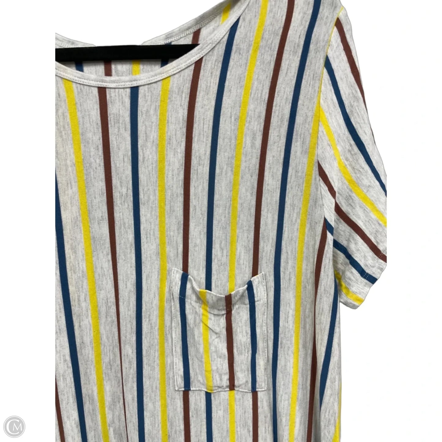Dress Casual Midi By Lularoe In Striped Pattern, Size: Xl