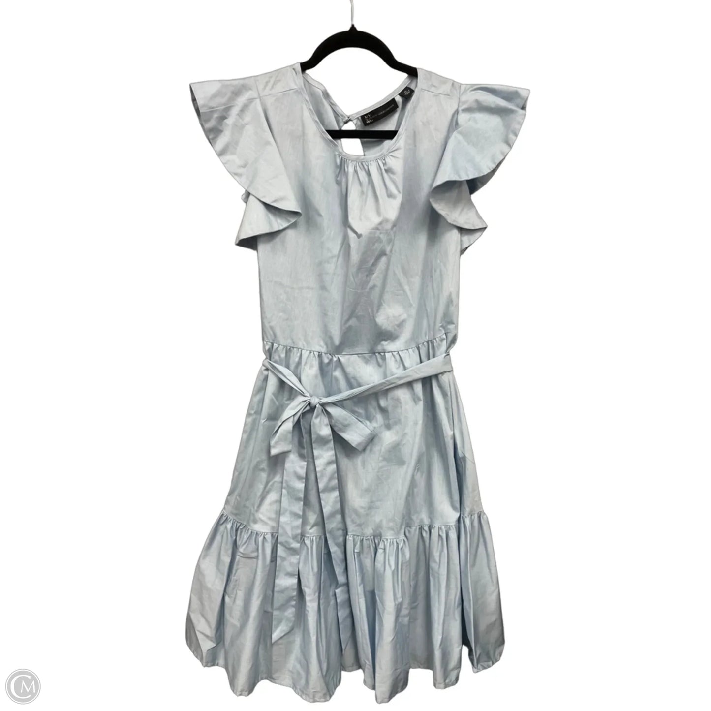 Dress Casual Midi By New York And Co In Blue, Size: Xl