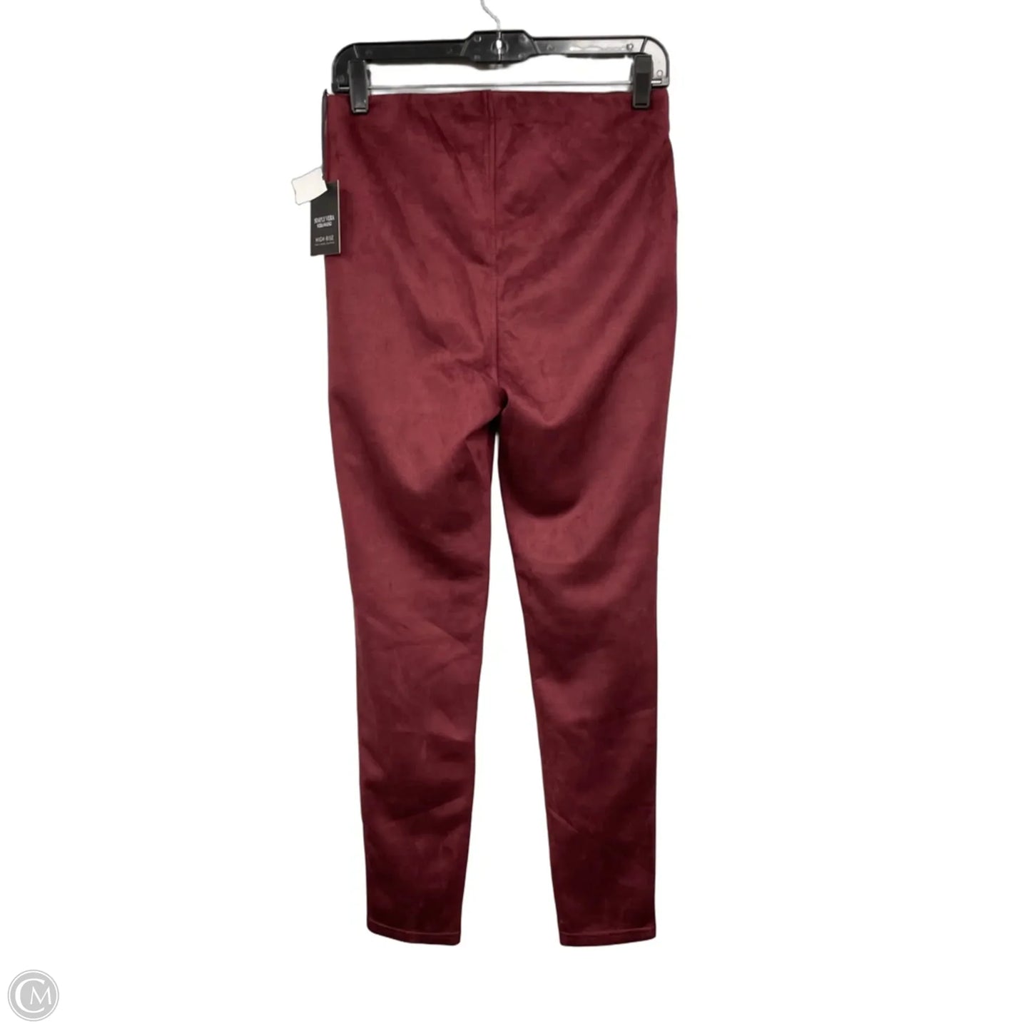 Pants Leggings By Simply Vera In Red, Size: M