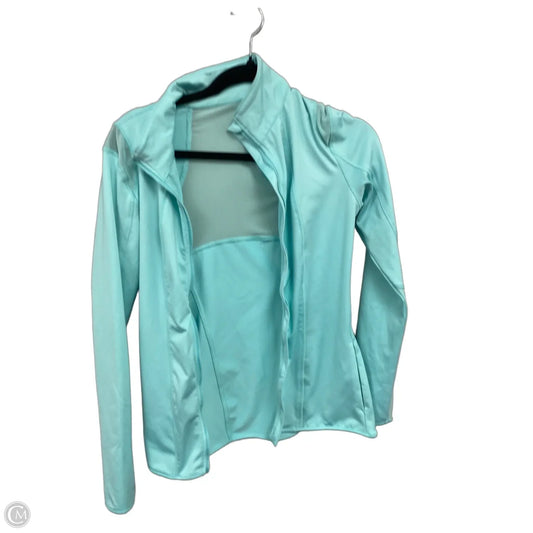 Athletic Jacket By Clothes Mentor In Teal, Size: S