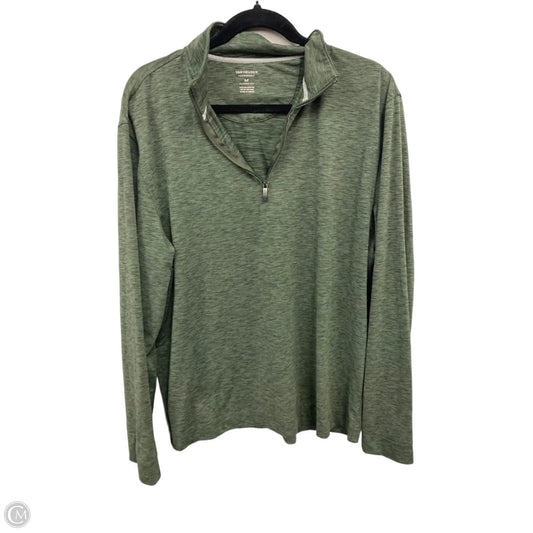 Athletic Jacket By Van Heusen In Green, Size: M