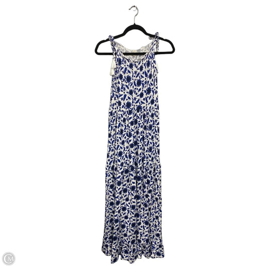 Dress Casual Maxi By Loft In Blue & White, Size: S