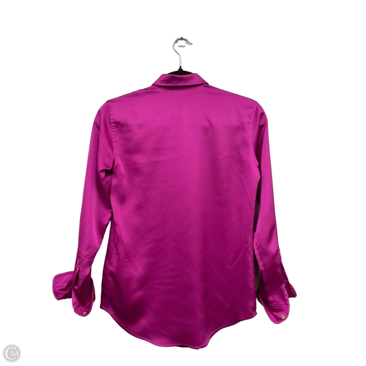 Blouse Long Sleeve By Lauren By Ralph Lauren In Purple, Size: Xxs