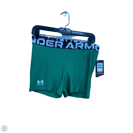 Athletic Shorts By Under Armour In Green, Size: L