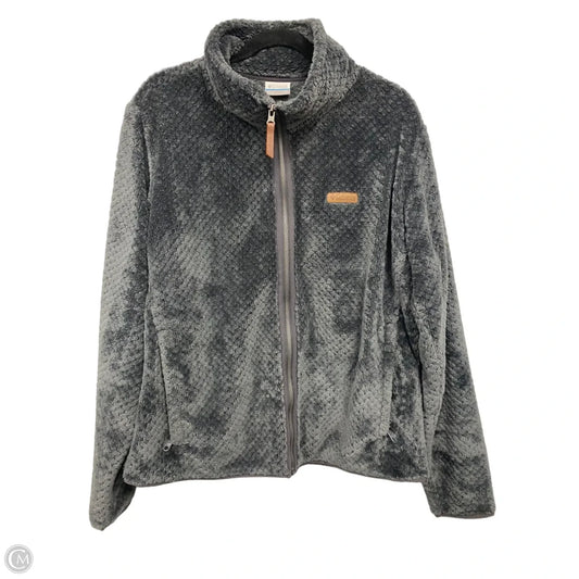 Jacket Fleece By Columbia In Grey, Size: Xl