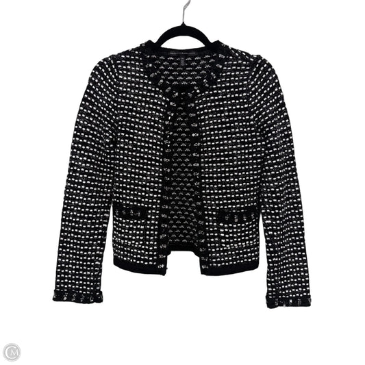 Sweater Cardigan By White House Black Market In Black & White, Size: Xs
