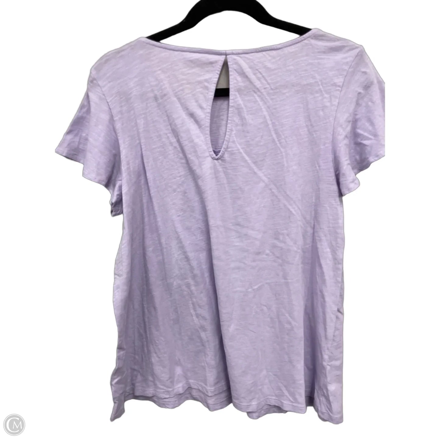 Top Short Sleeve Designer By Lilly Pulitzer In Purple, Size: L