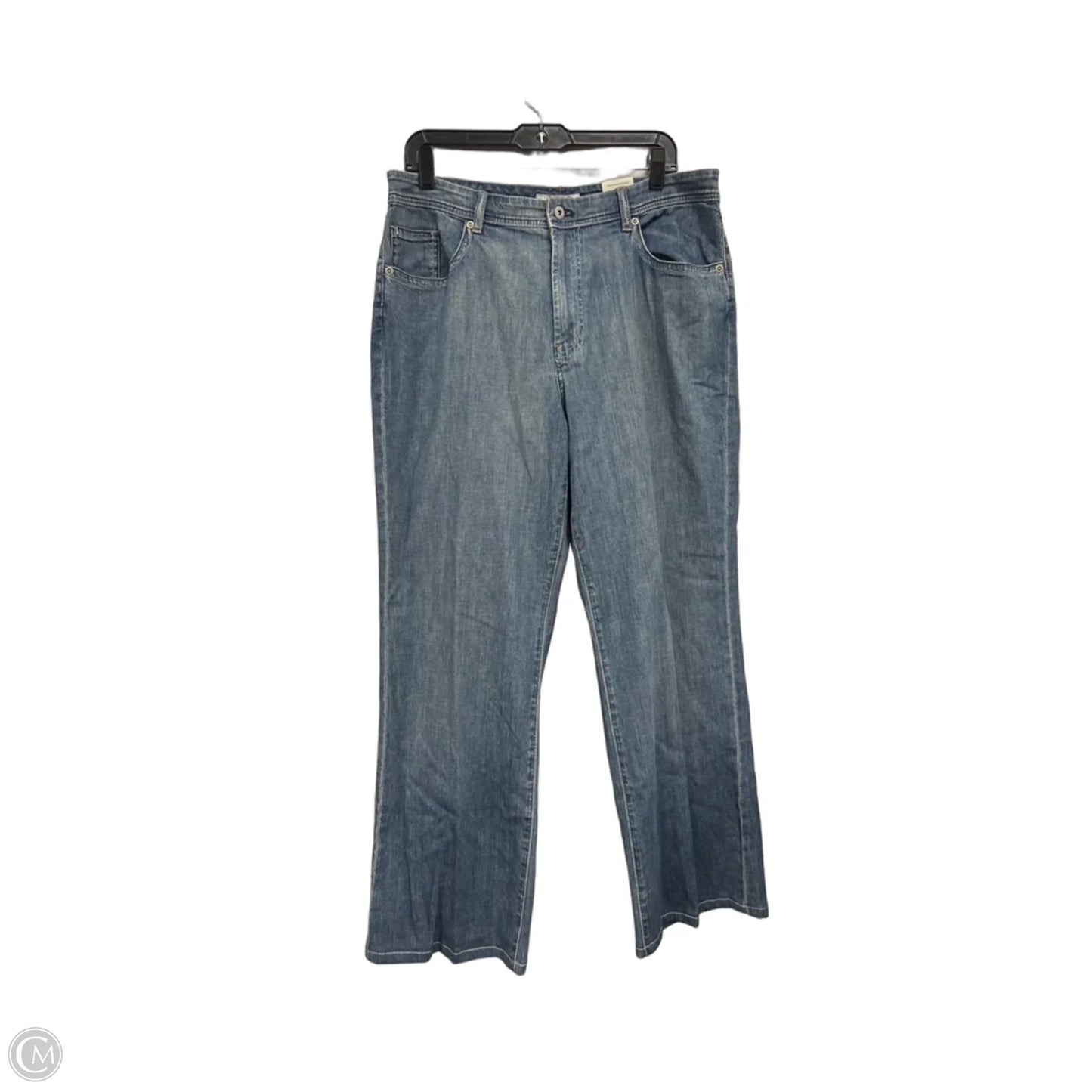 Jeans Wide Leg By Chicos In Blue Denim, Size: L