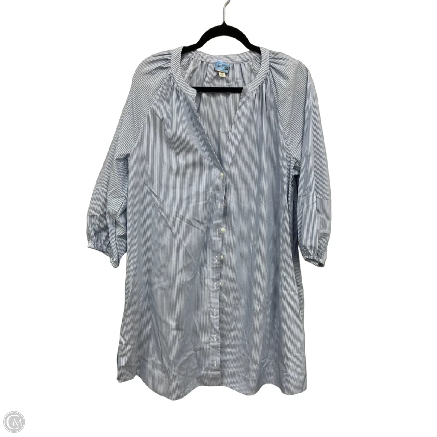 Dress Casual Midi By A New Day In Blue & White, Size: Xl