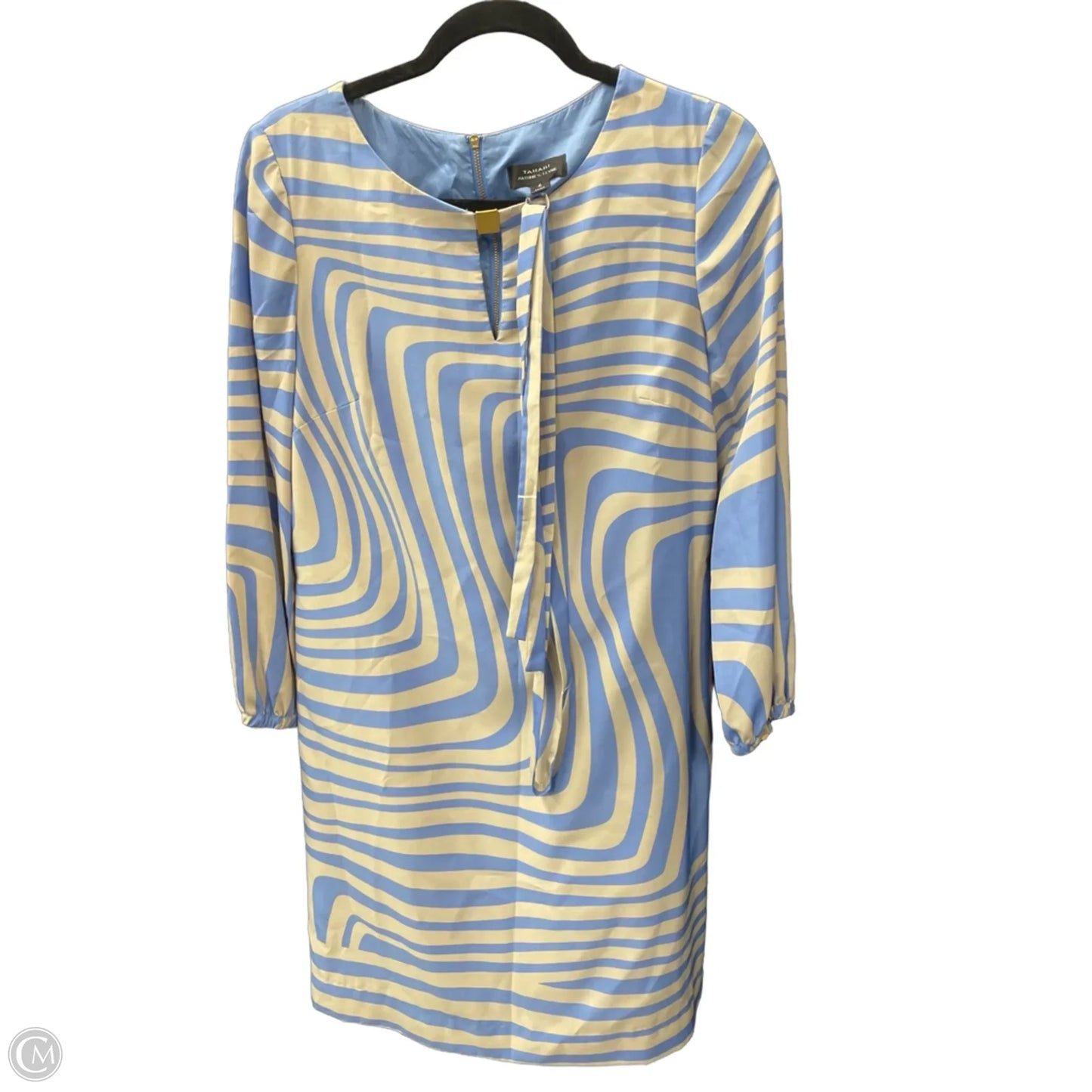 Dress Casual Short By Tahari In Blue & Grey, Size: 4