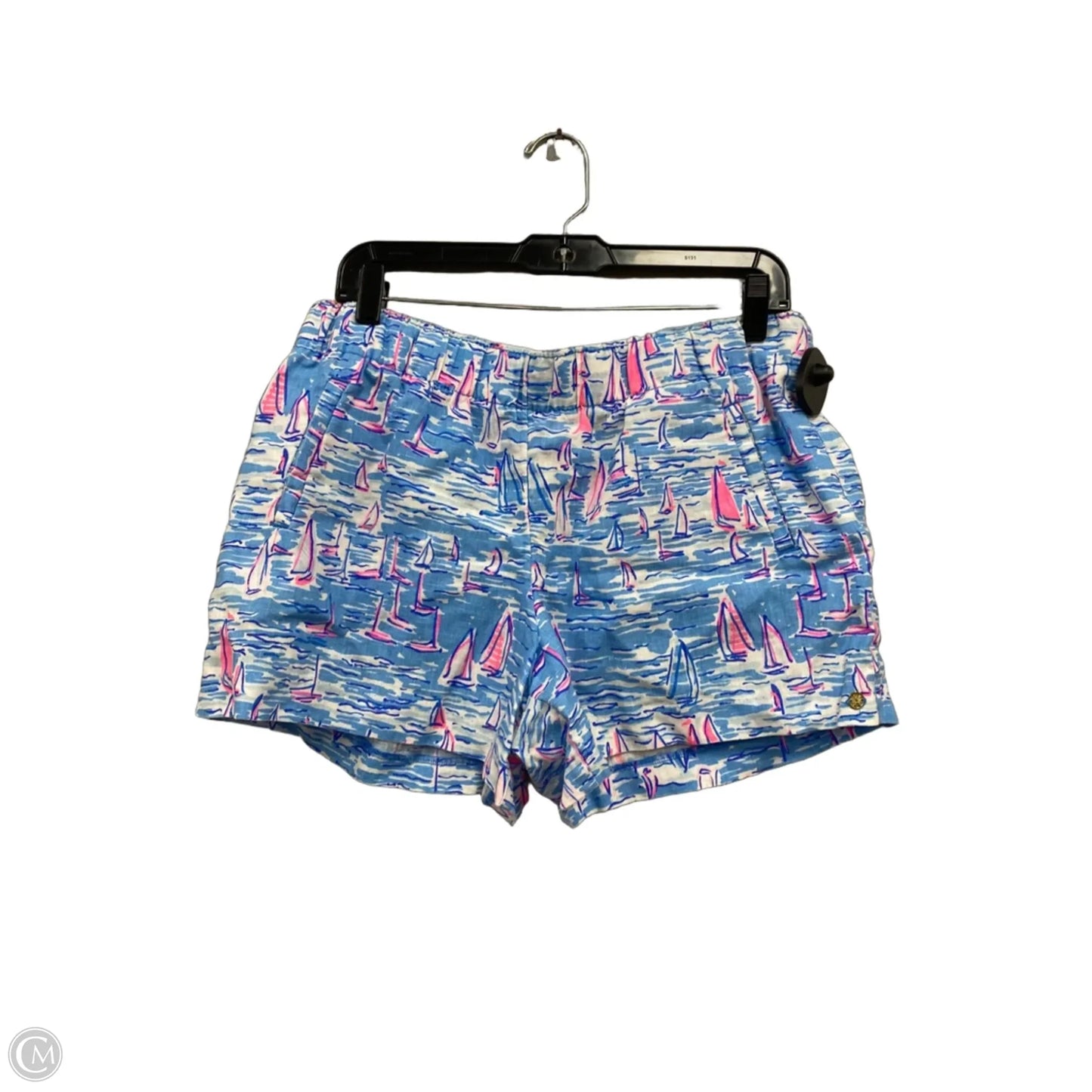 Shorts Designer By Lilly Pulitzer In Blue & Pink, Size: L