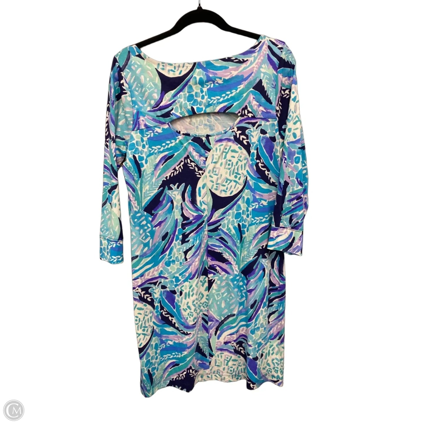 Dress Designer By Lilly Pulitzer In Blue & Purple, Size: L
