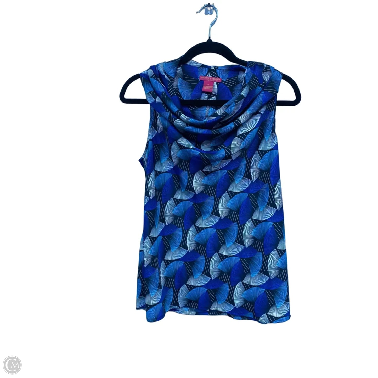 Top Sleeveless By Clothes Mentor In Blue & White, Size: Sp