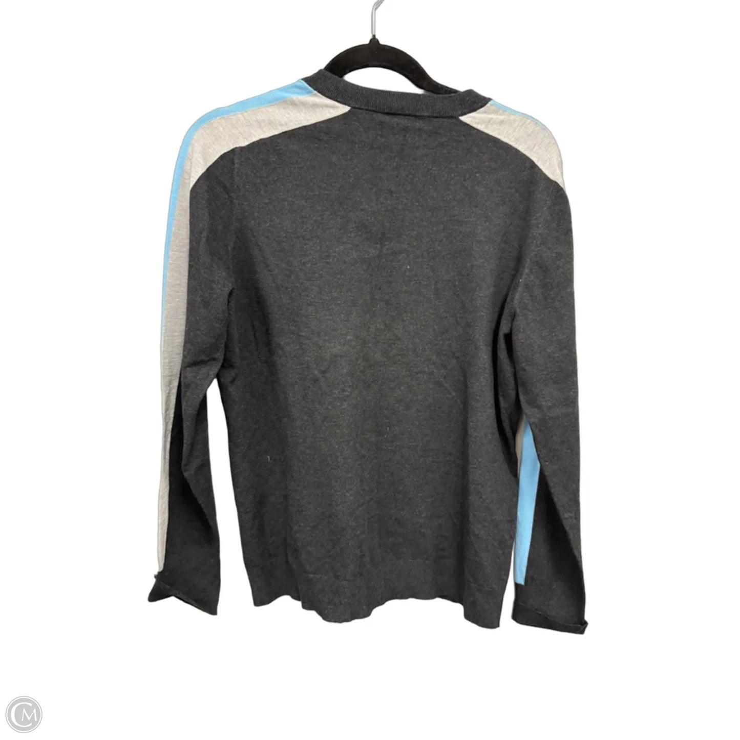 Top Long Sleeve By Per Se In Blue & Grey, Size: Xl
