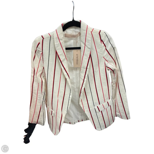 Blazer By Clothes Mentor In Red & White, Size: 6