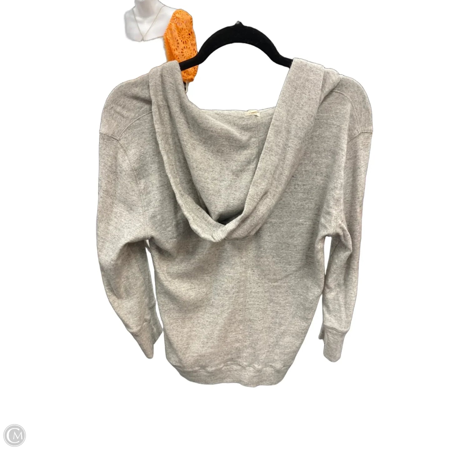 Sweatshirt Hoodie By J. Crew In Grey, Size: M