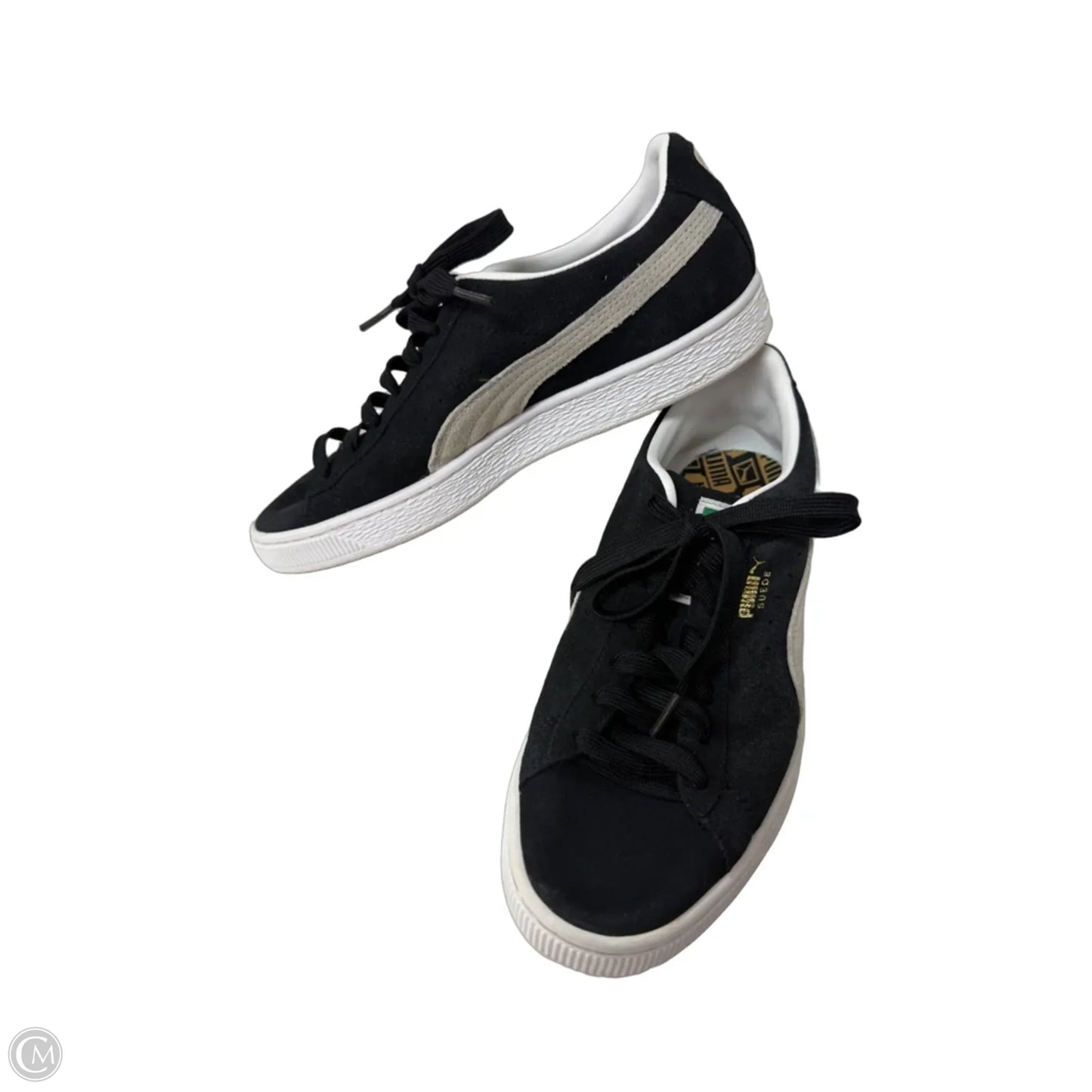 Shoes Flats By Puma In Black & Cream, Size: 7.5