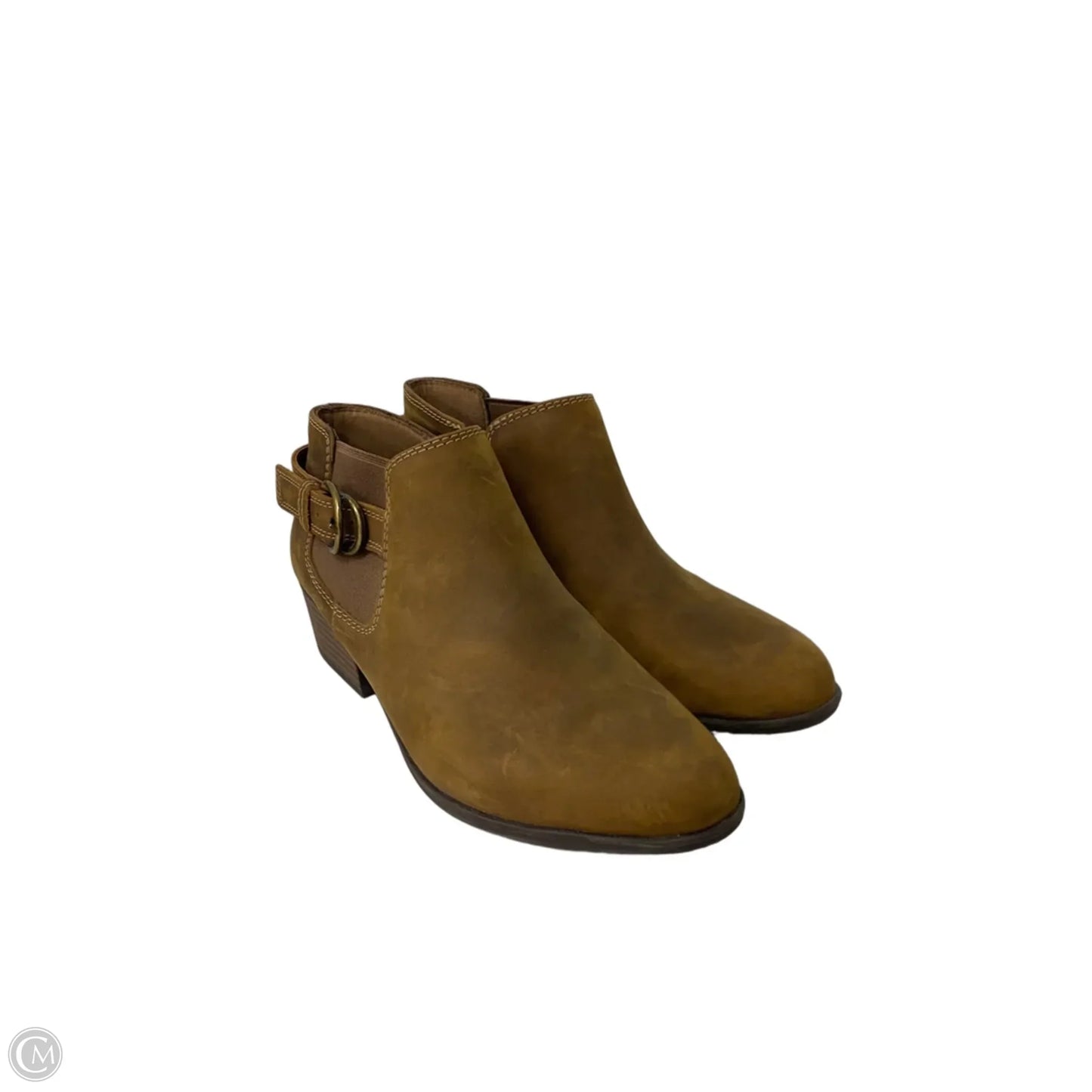 Shoes Heels Block By Clarks In Tan, Size: 10