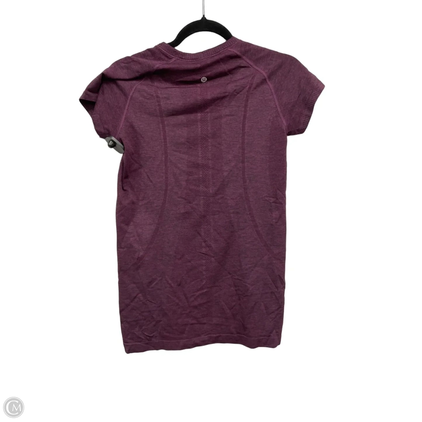Athletic Top Short Sleeve By Lululemon In Purple, Size: 8