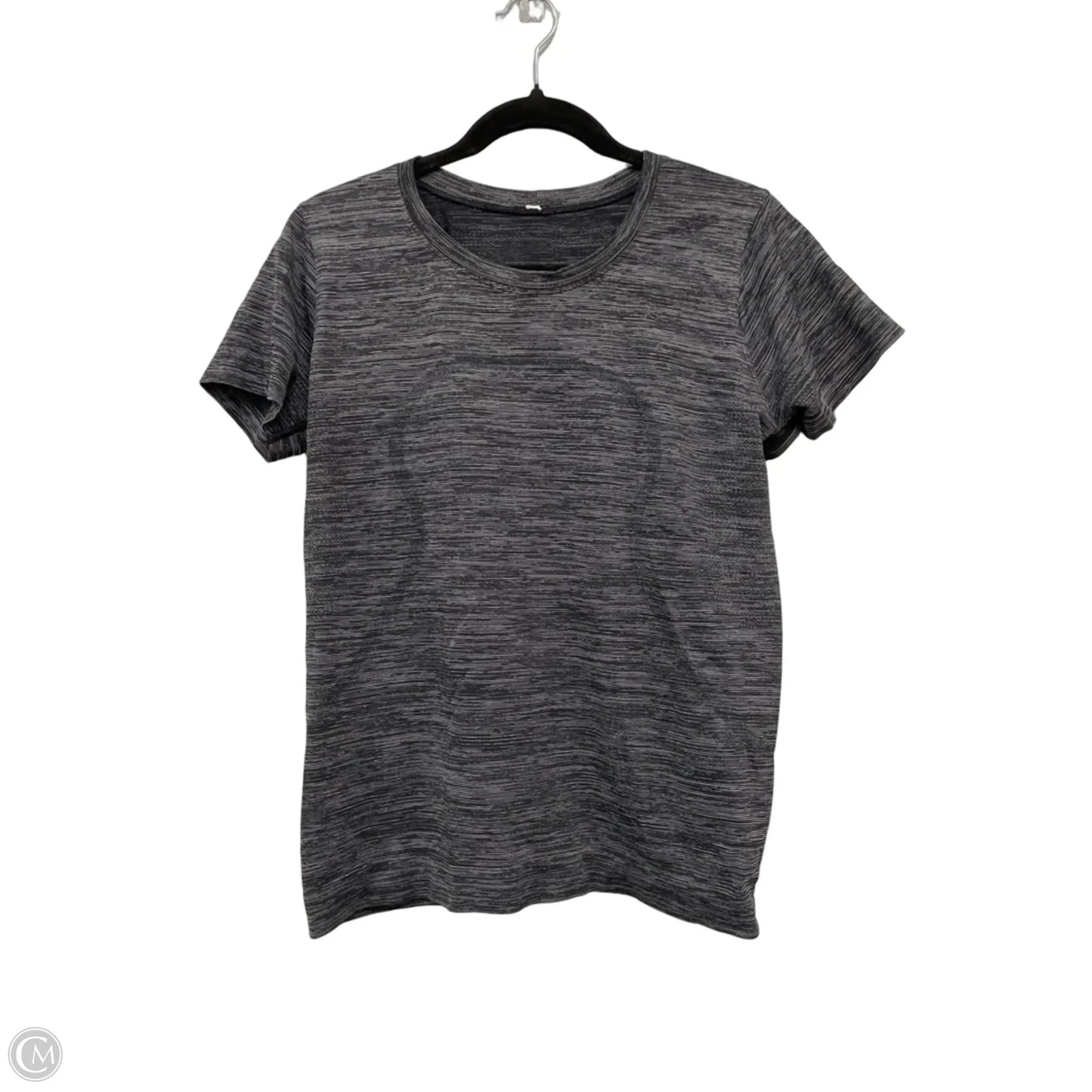 Athletic Top Short Sleeve By Lululemon In Grey, Size: 8