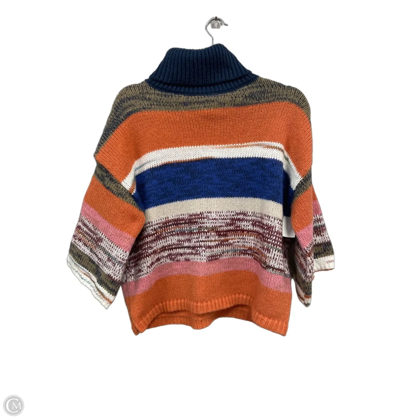 Sweater By Knox Rose In Blue & Orange, Size: Xs