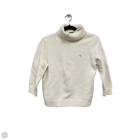 Sweater By Ralph Lauren In White, Size: L