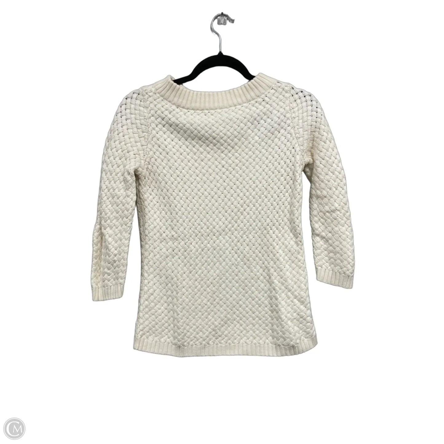 Sweater By Talbots In Cream, Size: S