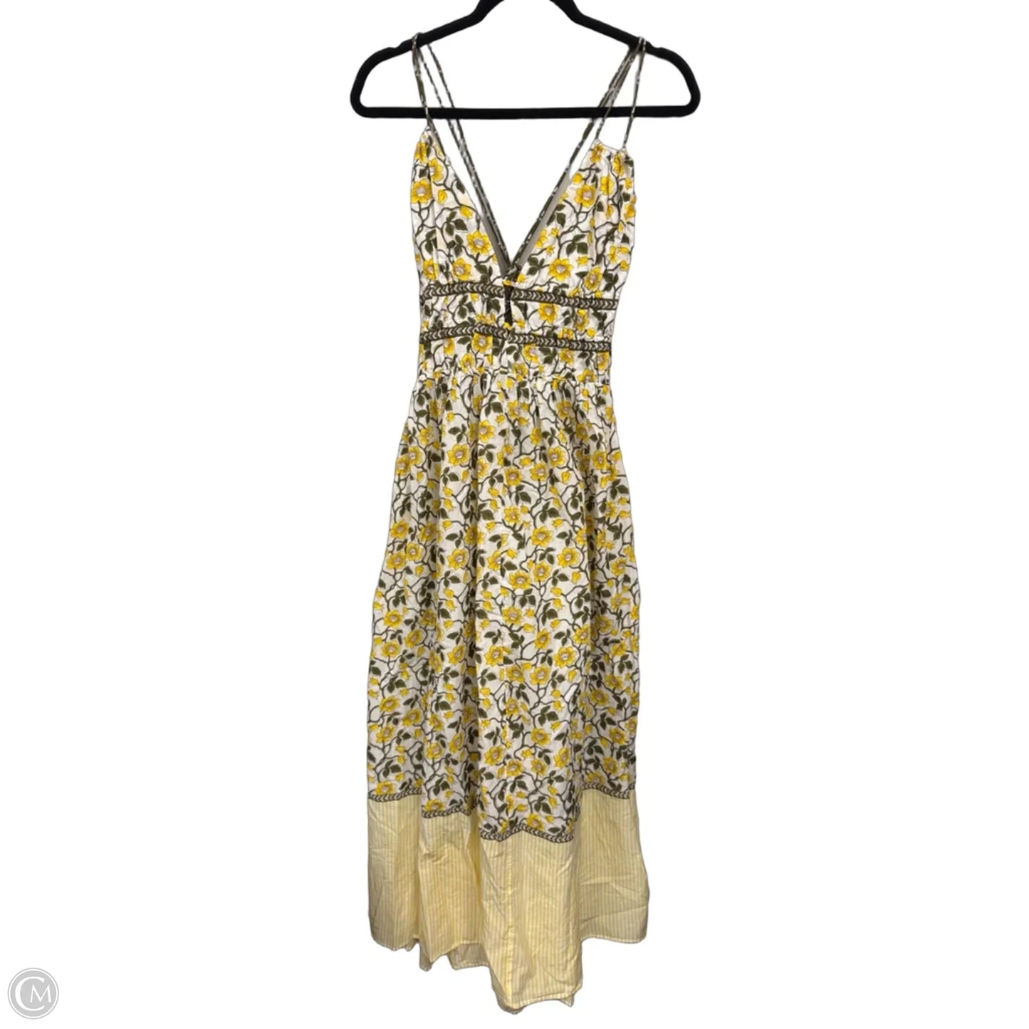 Dress Casual Maxi By J. Crew In Green & Yellow, Size: Xxl