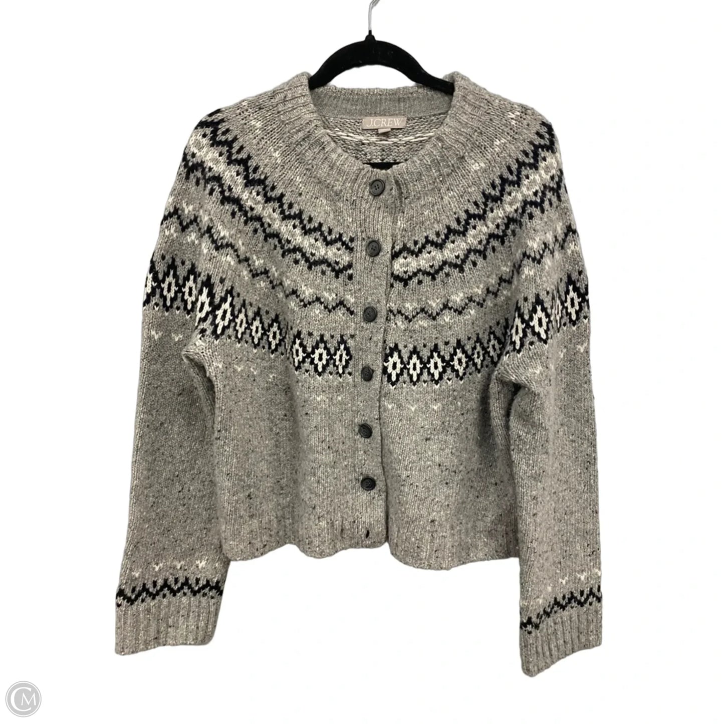 Sweater By J. Crew In Black & Grey, Size: M