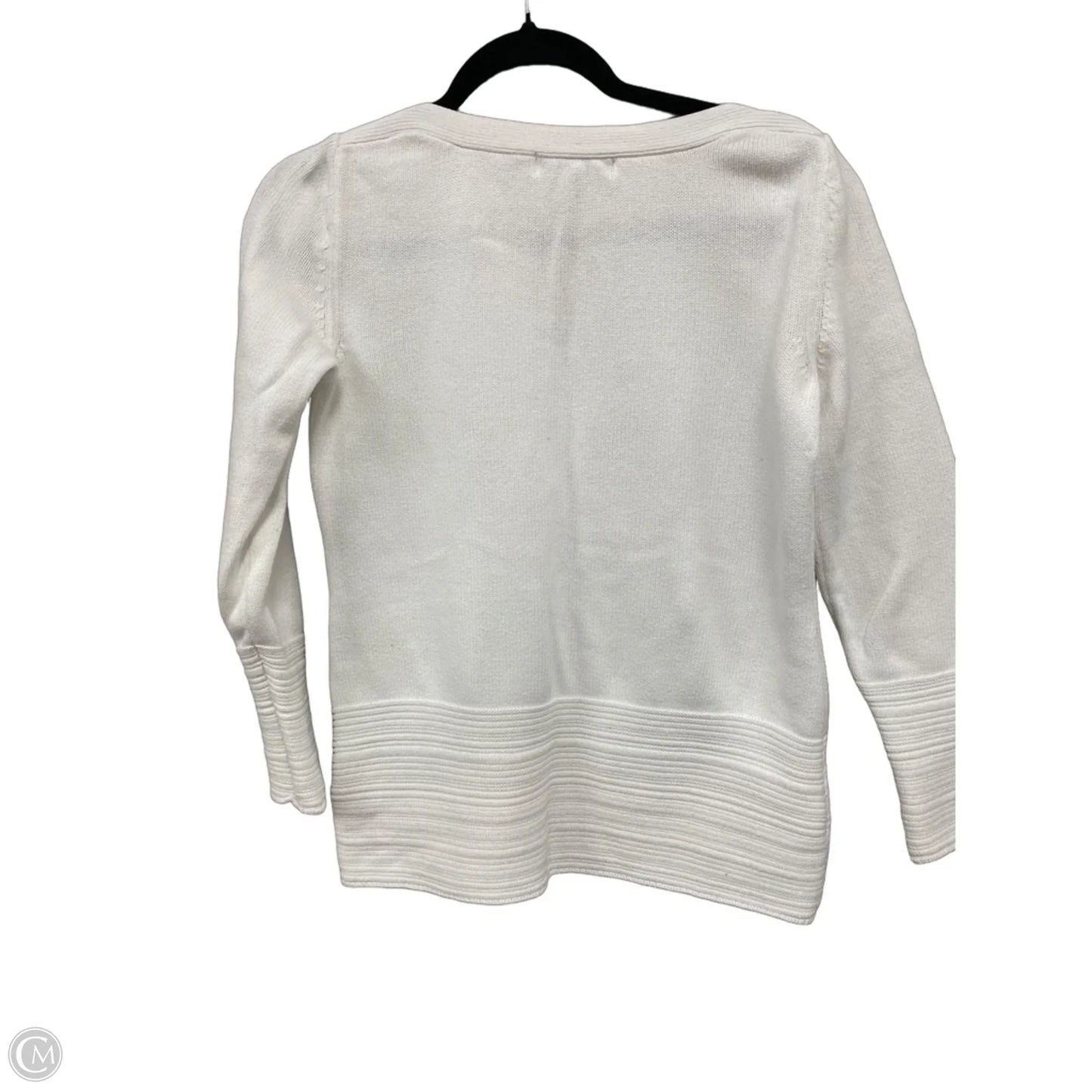 Sweater By Karen Scott In White, Size: S