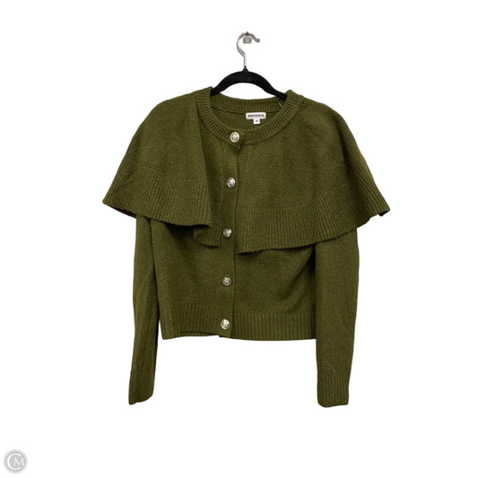 Sweater Cardigan By Vigoss In Green, Size: M