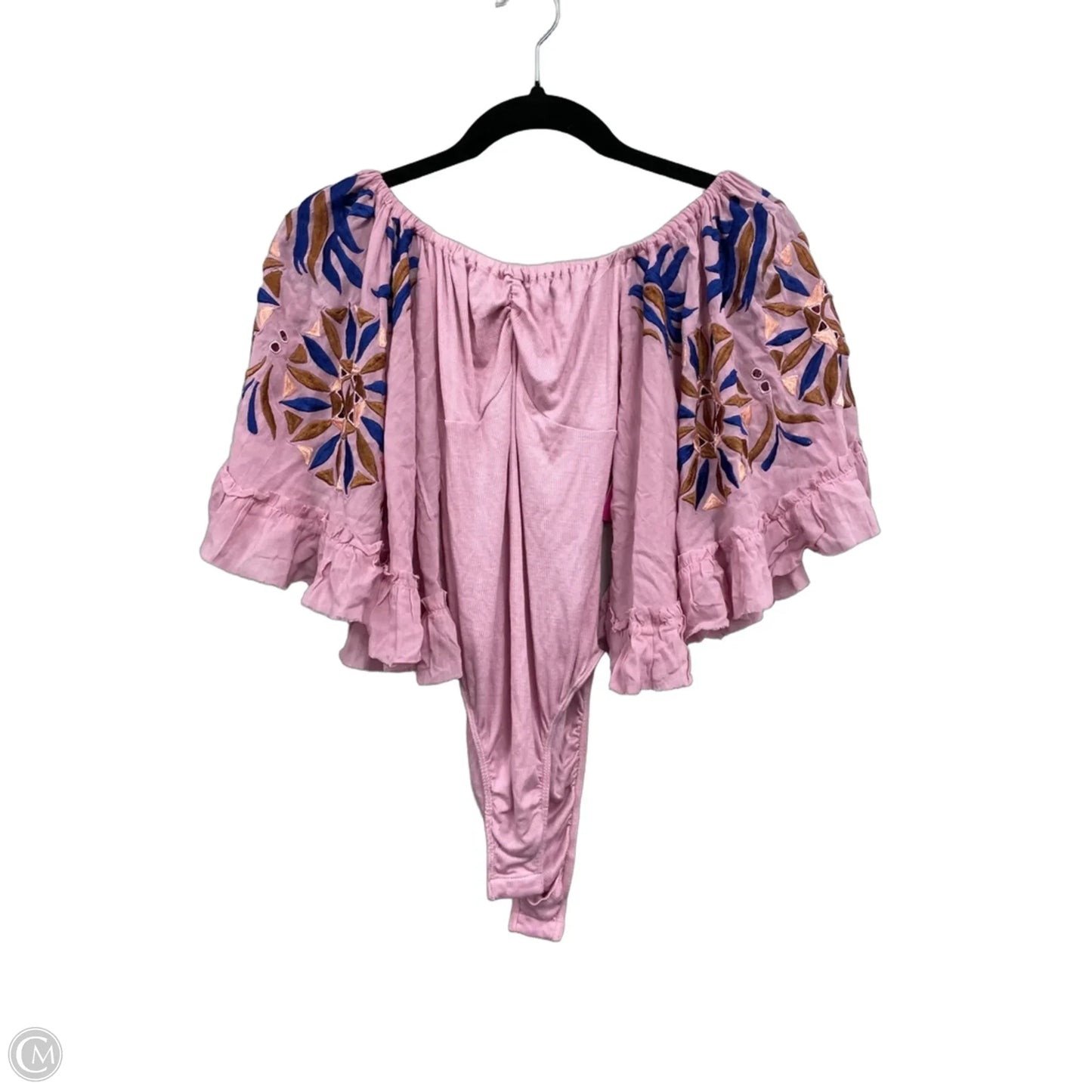 Top 3/4 Sleeve By Free People In Pink, Size: Xs