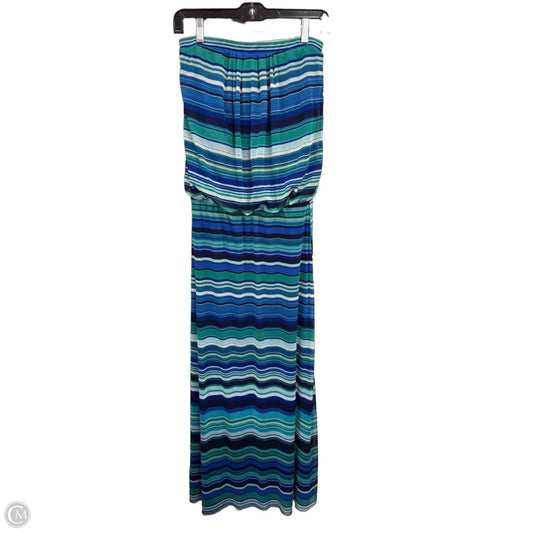 Dress Casual Maxi By Cynthia Rowley In Blue & Green, Size: M