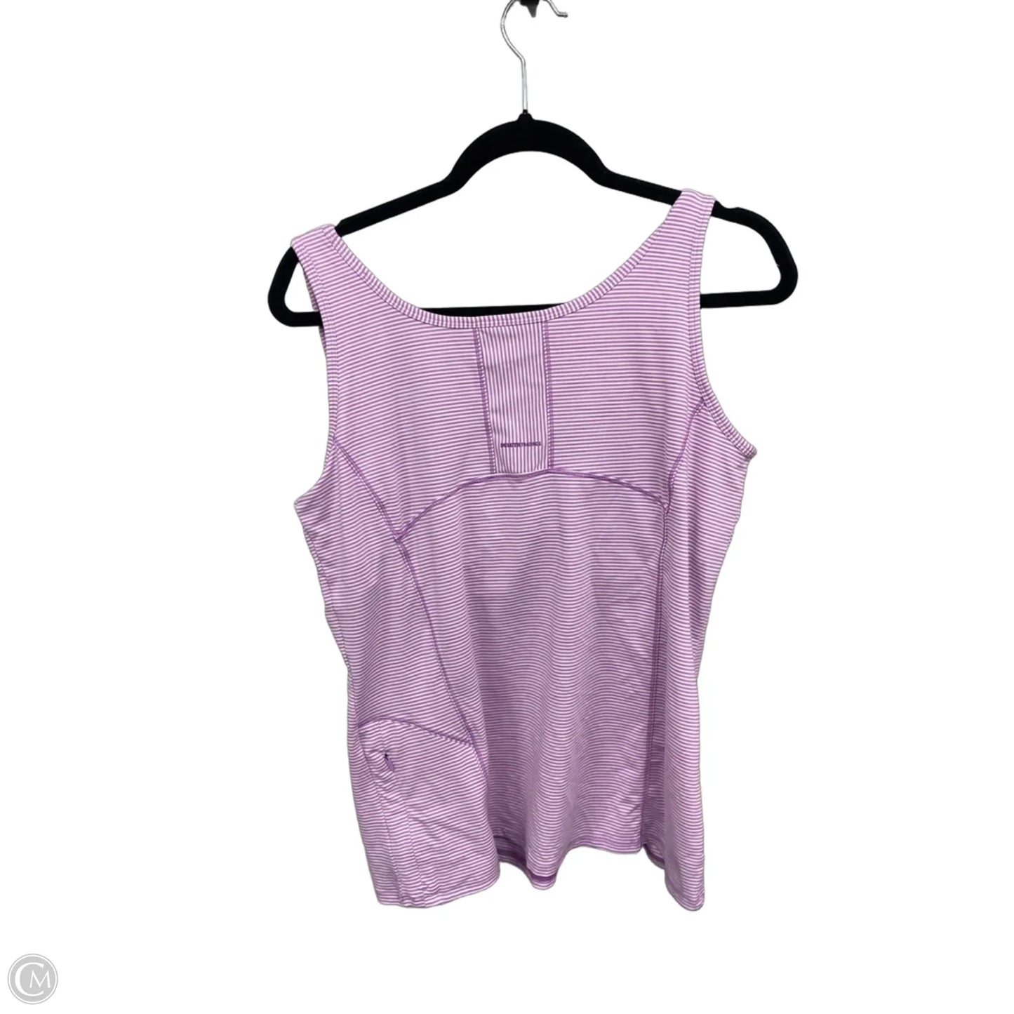 Athletic Tank Top By Duluth Trading In Purple & White, Size: L