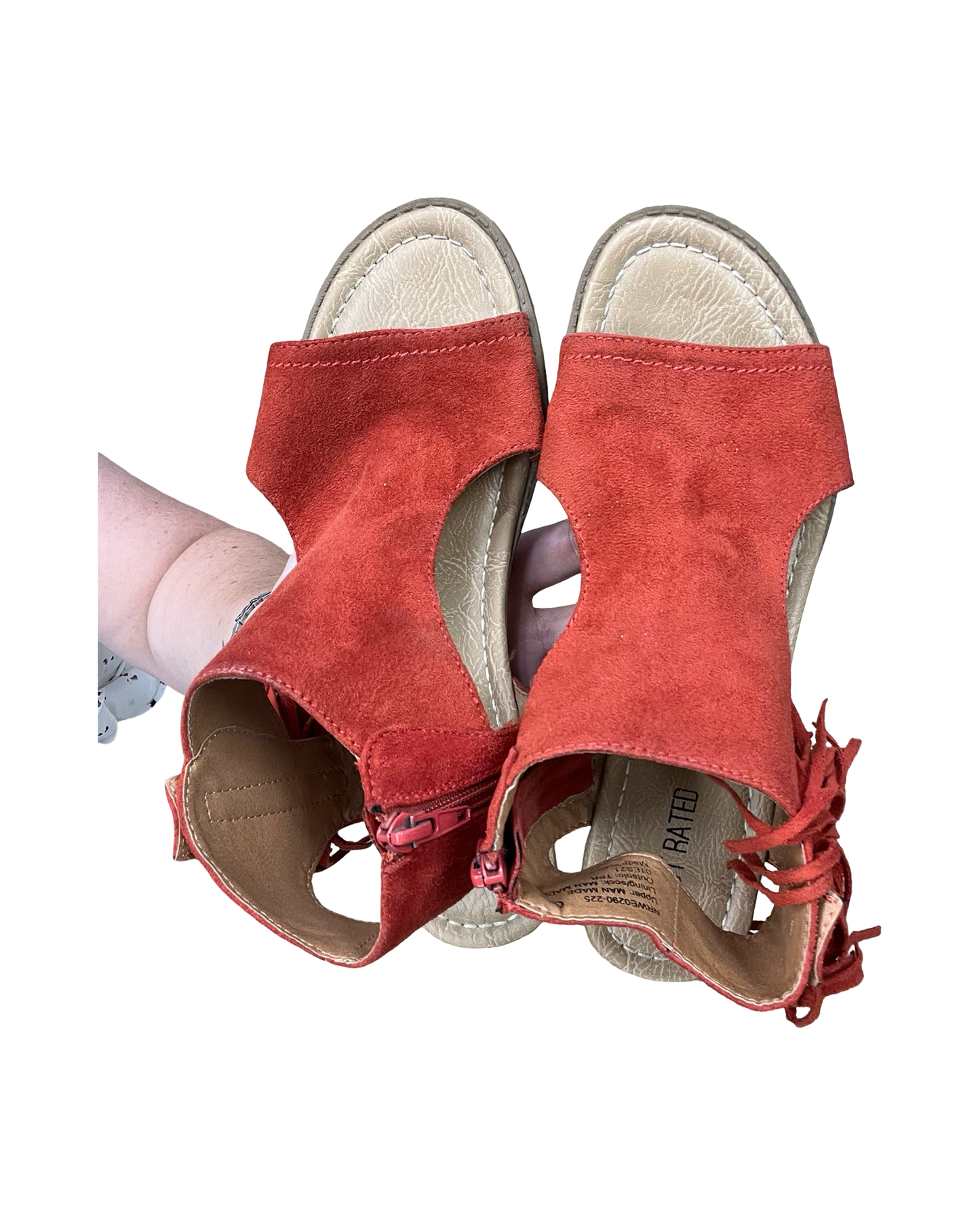 Sandals Flats By Not Rated In Orange, Size:7