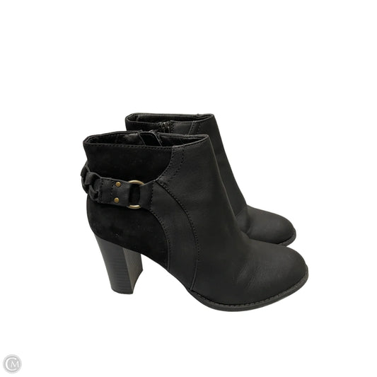 Boots Ankle Heels By Report In Black, Size: 7.5