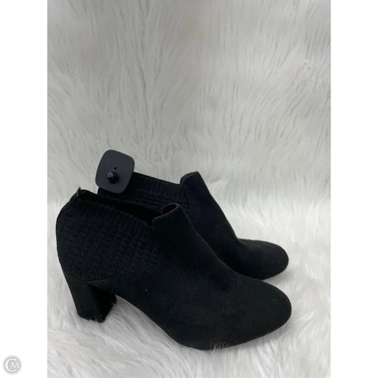 Boots Ankle Heels By Impo In Black, Size: 7.5