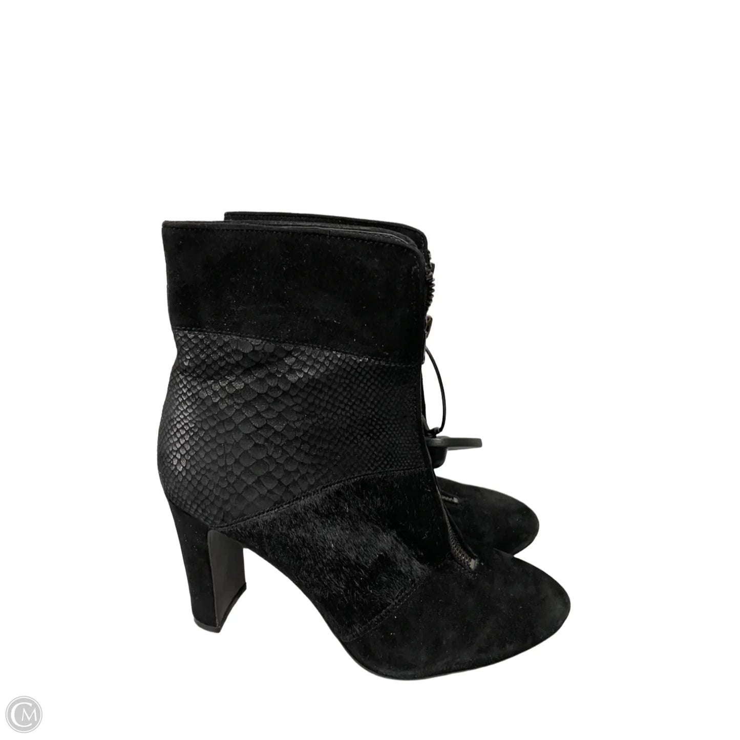 Boots Ankle Heels By Anne Klein In Black, Size: 8.5