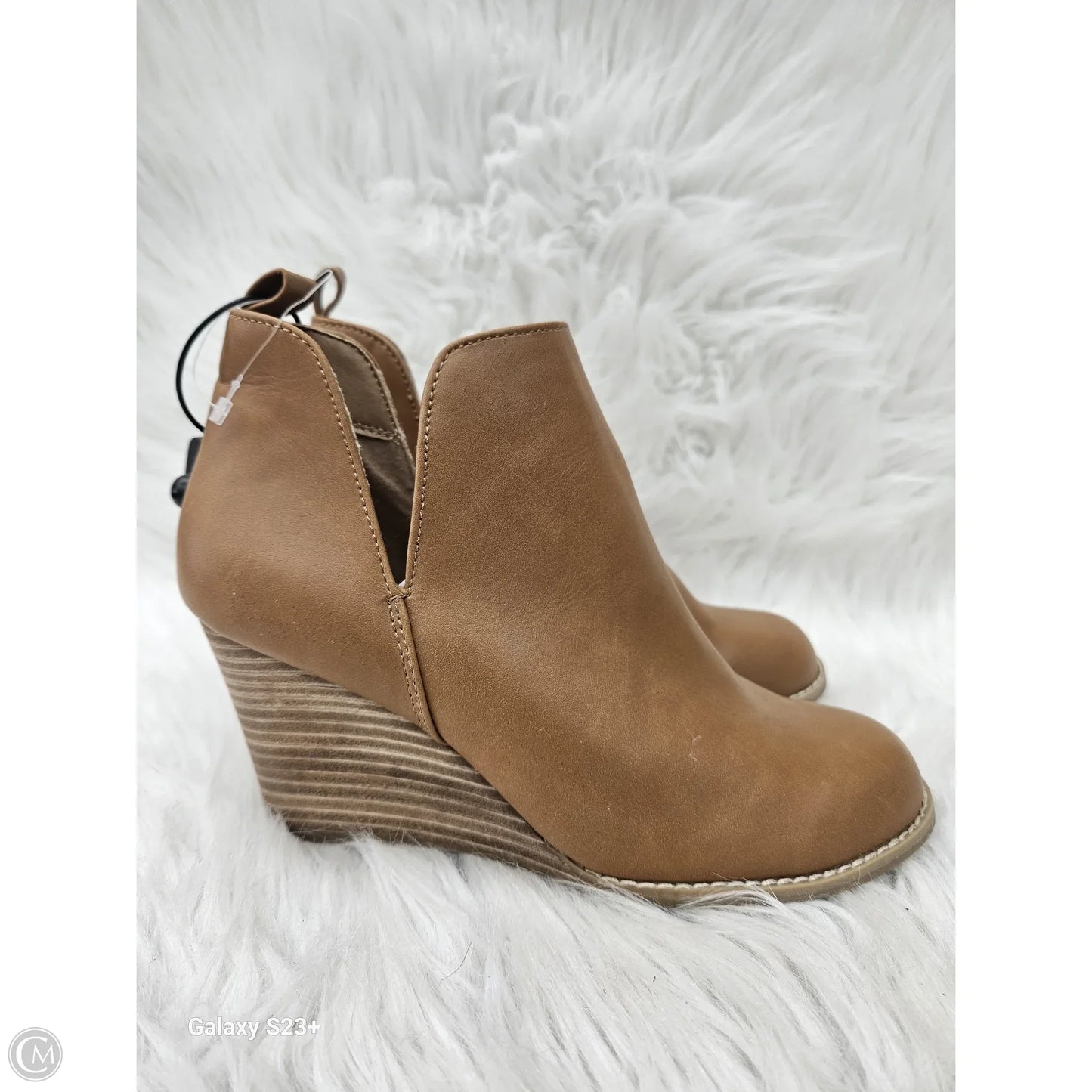 Boots Ankle Heels By Report In Brown, Size: 6.5