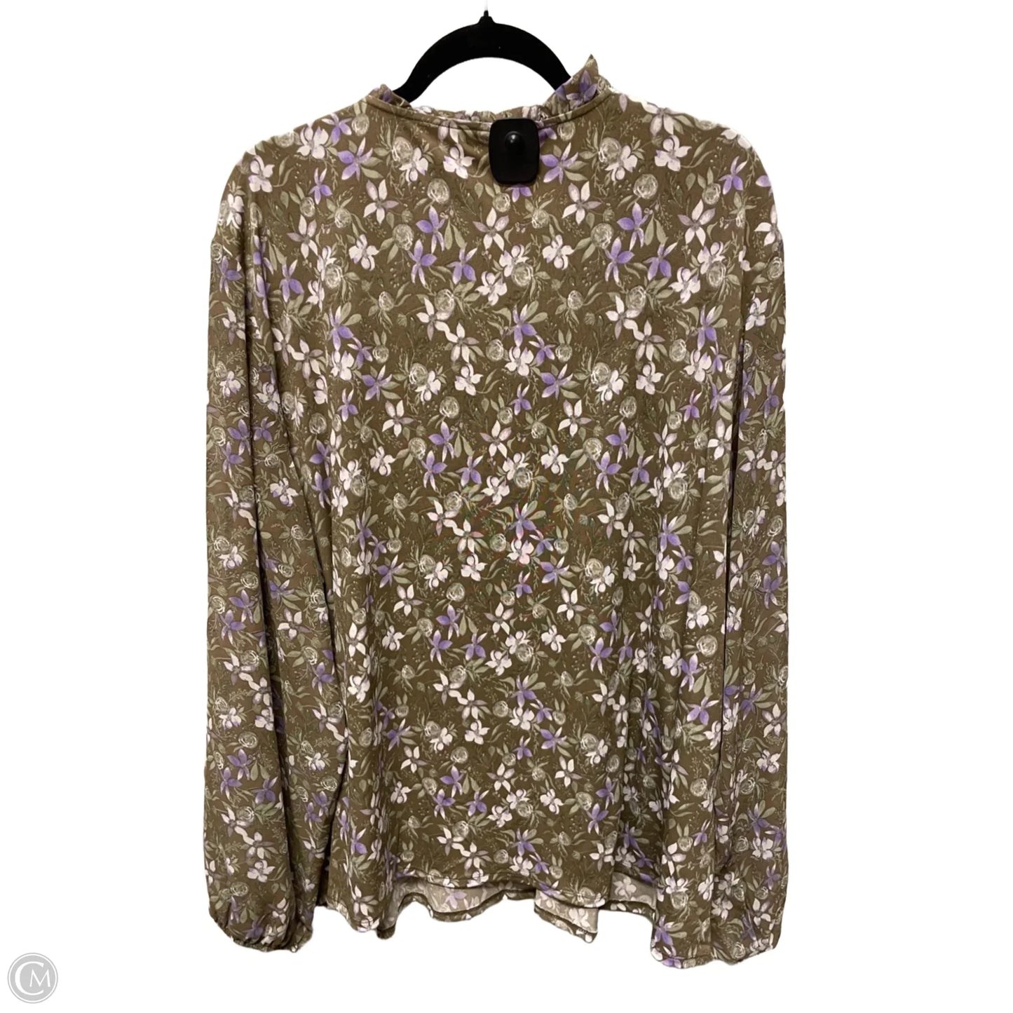 Blouse Long Sleeve By Cato In Floral Print, Size: 3x