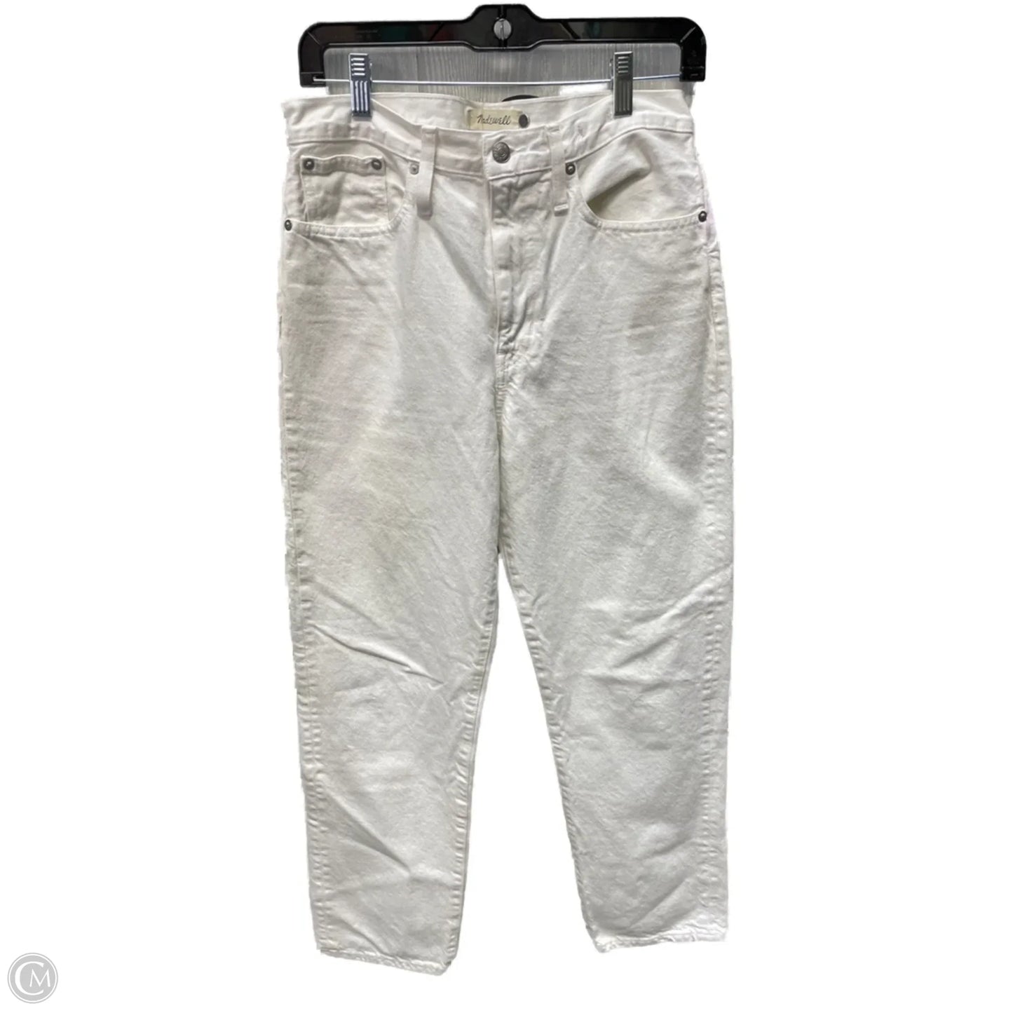 Jeans Straight By Madewell In White, Size: 4