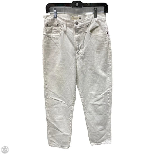 Jeans Straight By Madewell In White, Size: 4