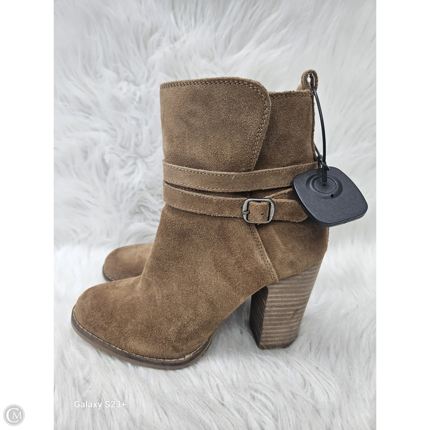 Boots Ankle Heels By Lucky Brand In Brown, Size: 6.5